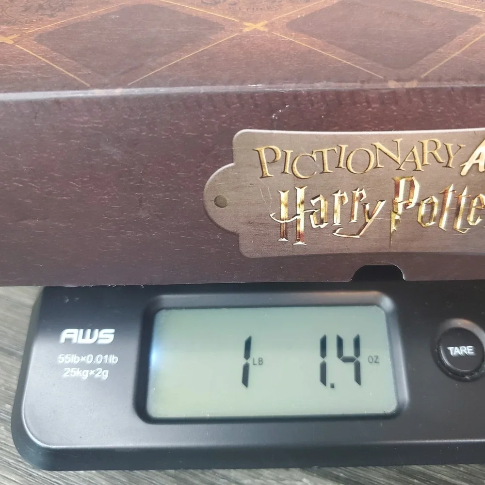 Harry Potter Pictionary Air Family Game with Wand Child Collectibles - EUC